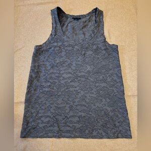 Theory Tops Theory Silk Chantilly Lace Print Tank Top Size Small
